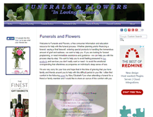 Tablet Screenshot of funerals-and-flowers.com